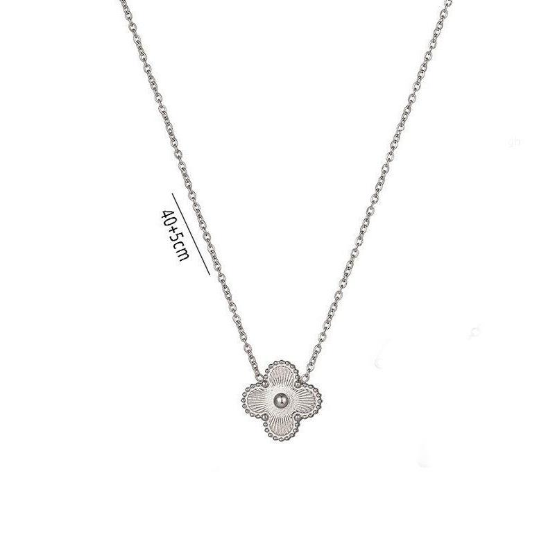 3PCS Advanced Clover Bracelet Necklace Earring Set