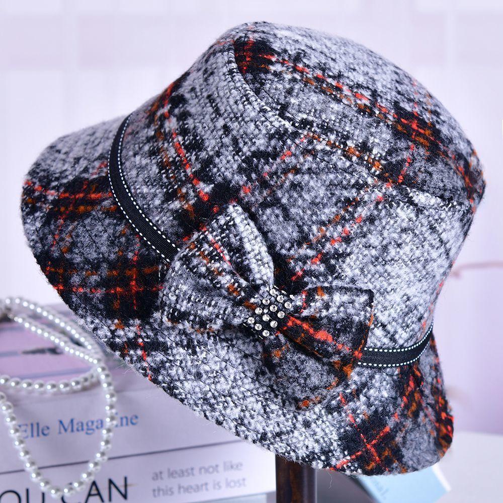 Classic Wool Beret For Middleaged Women With Warmth And Windproof Features For Autumn And Winter Wear