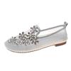 Maogu Casual Flat Shoes Woman Fashion Slip-on Ballet Flats 2024 Trend Mesh Crystal Loafers Women's Comfort Breathable Summer 40