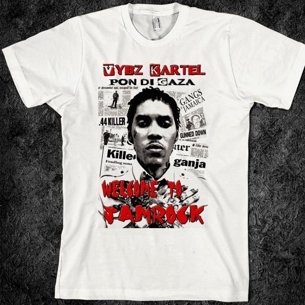 Регги, раста, джа, Ямайка, , Chronixx, Movado, Vybz Kartel, Yellowman Унисекс Футболка L