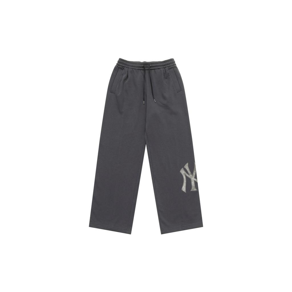 New MLB MONOGRAM Collection New York Yankees 25FW Casual Pants Unisex Standard Charcoal Gray 3APTM0154-50CGS