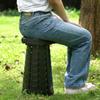 Comet Outdoor Portable Adjustable Height Camping Stool All Black