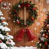 Christmas Bell Decoration Vintage Metal Jingle Bells Christmas Tree Hanging Ornaments for Door Wall Window Indoor Outdoor Decor