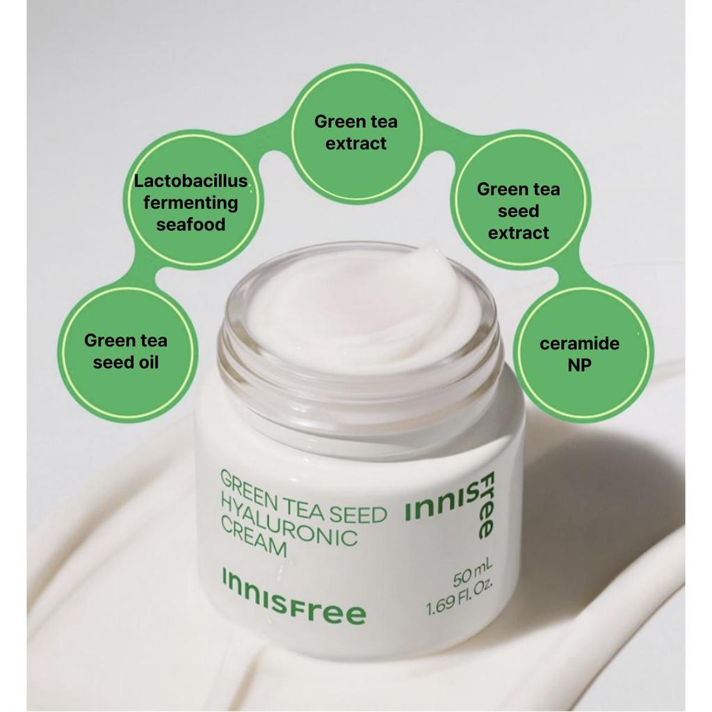 [Innisfree] Green Tea Seed Hyalutonic Cream 50ml