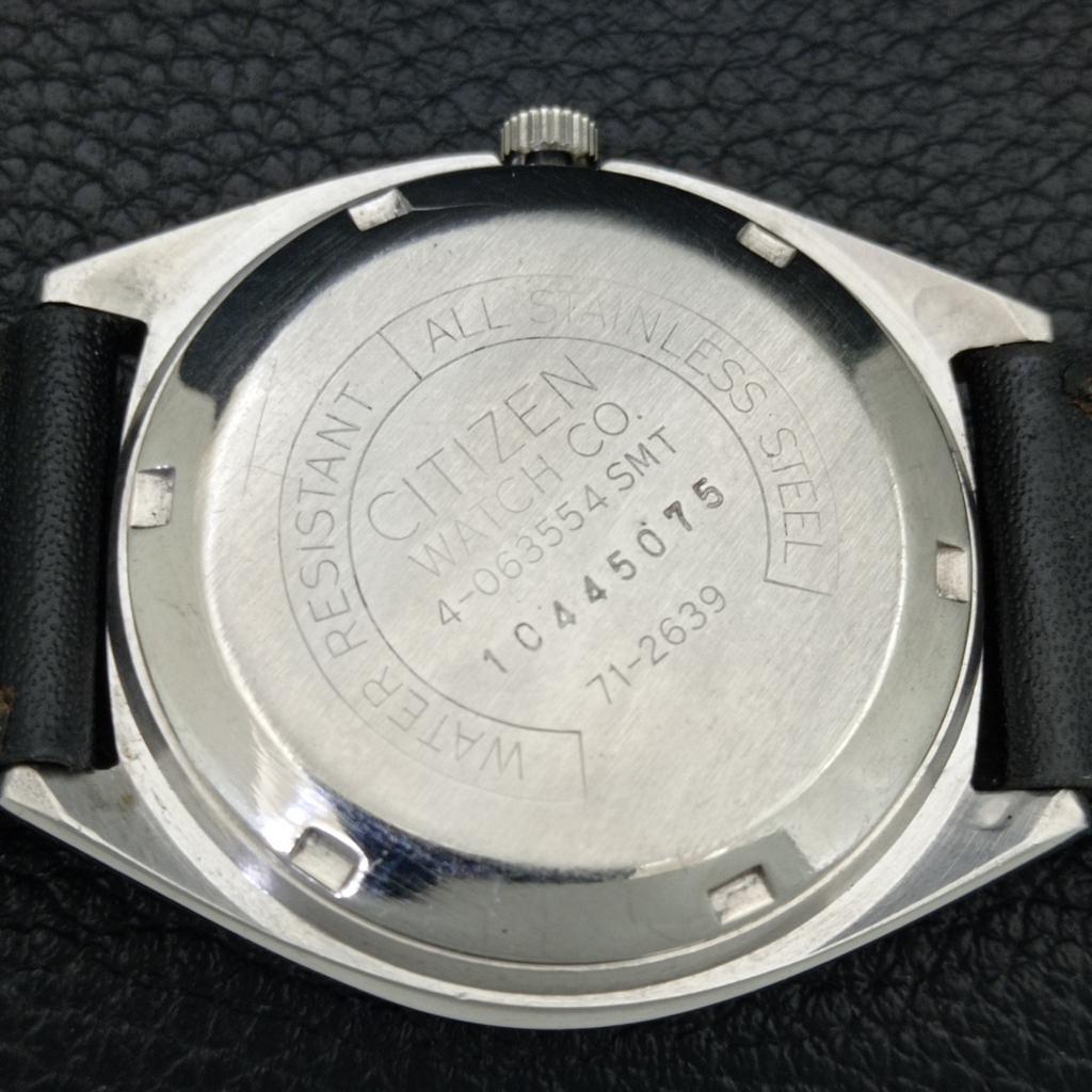 AUTOMATIC VINTAGE CITIZEN 8200 JAPAN MENS SILVER COLOR DIAL WATCH a706837-1