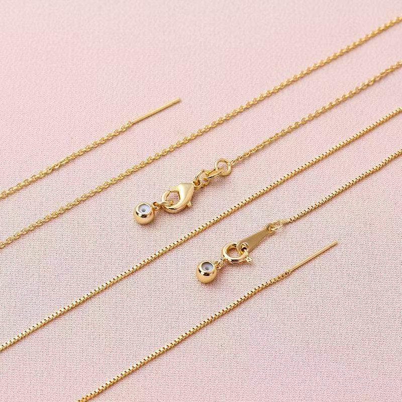 

Minimalist Luxury Necklace: Exquisite High-End Box Chain with Versatile Bead and Pin Design