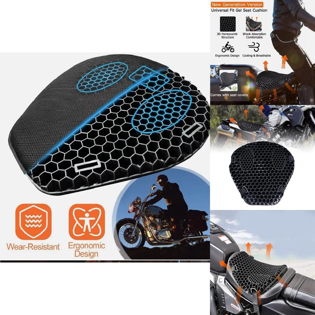 Premium Breathable Motorcycle Seat Cushion With Shock Absorption And Uv Protection Features For All Seasons Use