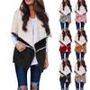 Womens Vest Winter Warm Hoodie Outwear Casual Coat Faux Zip Up  Jacket