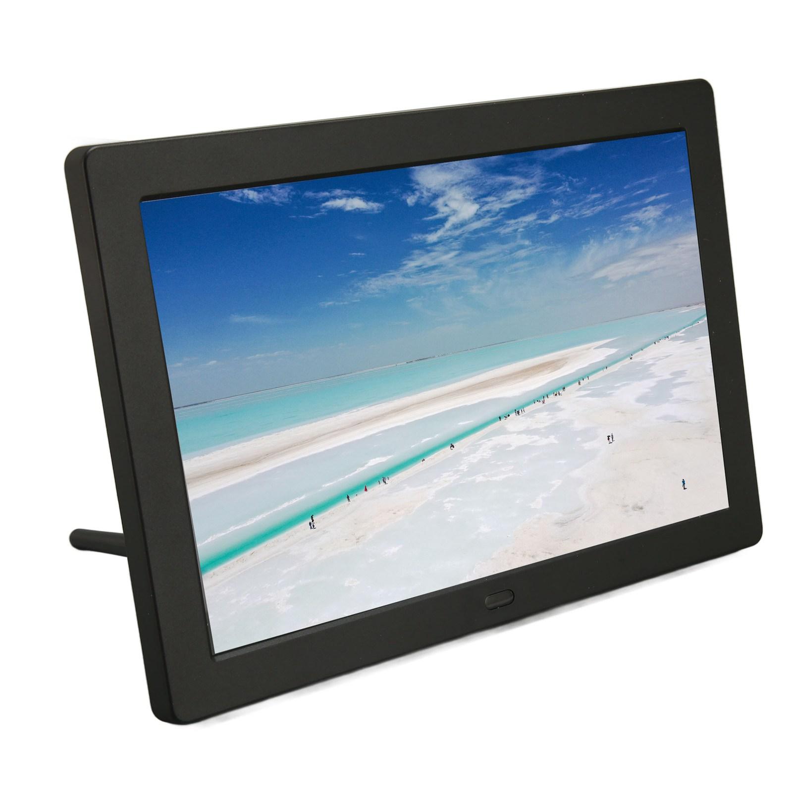 

8-дюймовая цифровая фоторамка 1280x800 HD IPS дисплей поддержка переключения экрана USB и карты памяти EU Plug чёрный