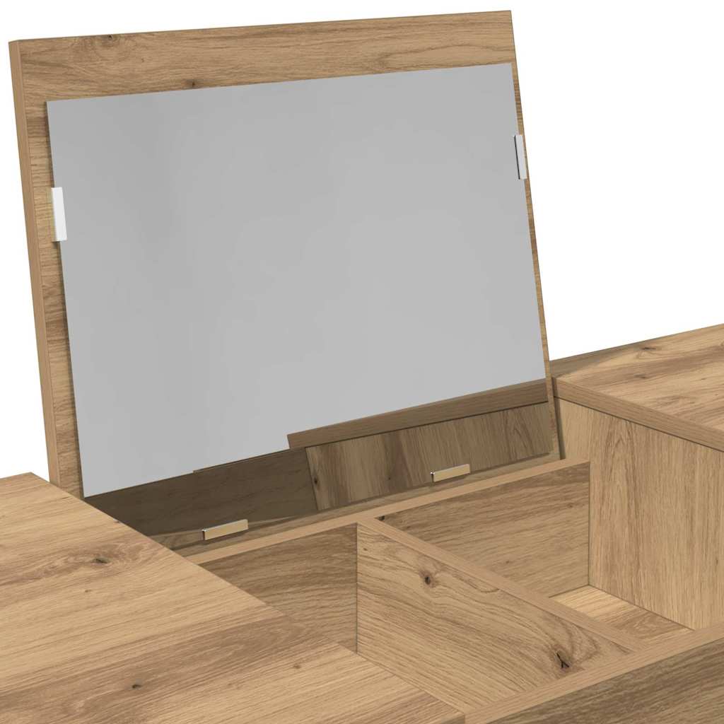 Cosmetic Table with Drawers Artisan Oak 100 X 45 X 76 Cm