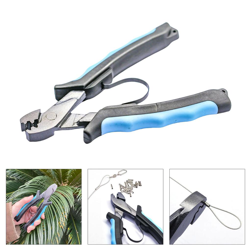 Hand Crimper Tool Fishing Crimping Tool Fishing Line Knotting Crimping Pliers for Crimping Sleeve Fishing Crimping Plier