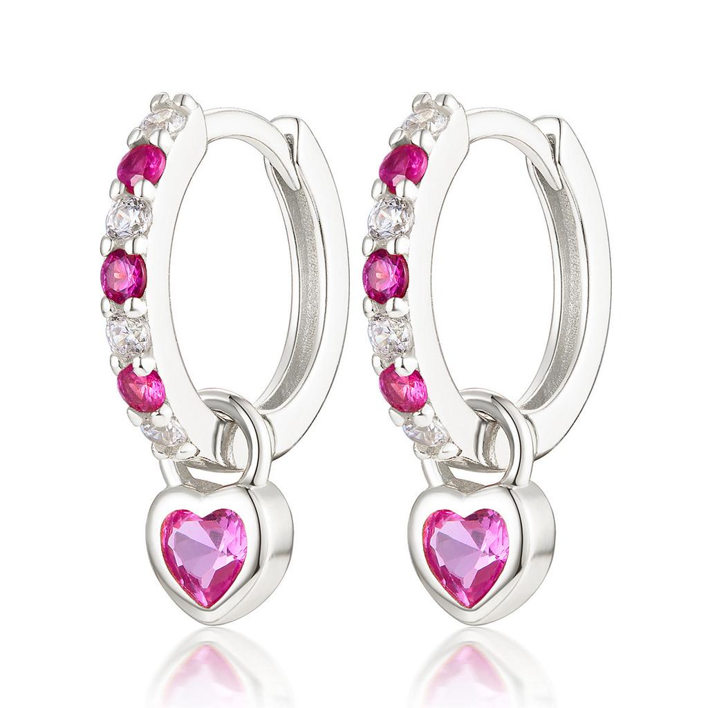 Earrings Gifts for Mom New 925 Silver Bowknot Cherry Stud Earring Butterfly Bee Drop Earring For Woman Jewelry