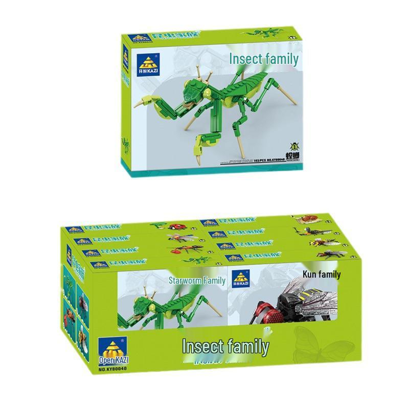 Insect Building Block Model: Mantis - Educational Toy for Kids