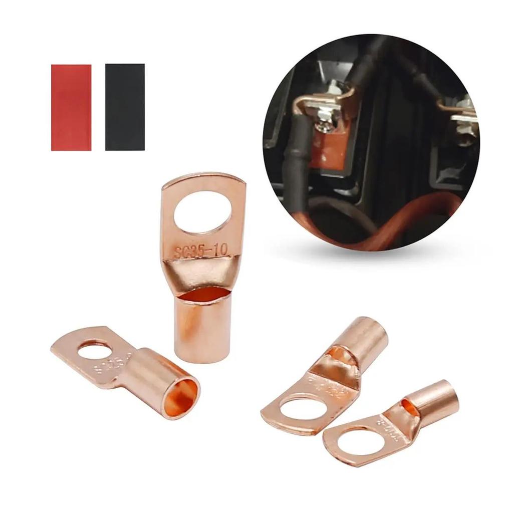 Copper Tube Terminals Set: 80-SC Series, 160-Piece Peep Hole SC6-25 Boxed