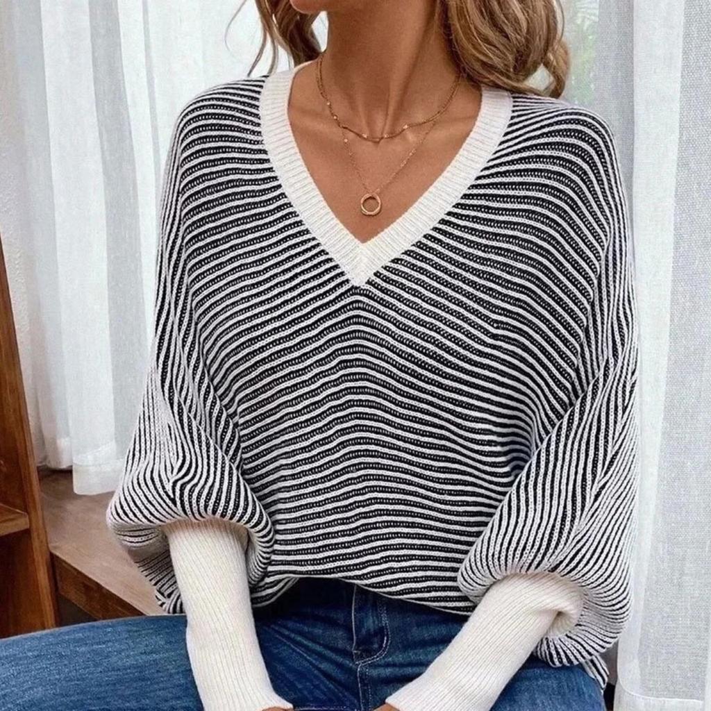 Women's Casual Sweater New V-Neck Tops