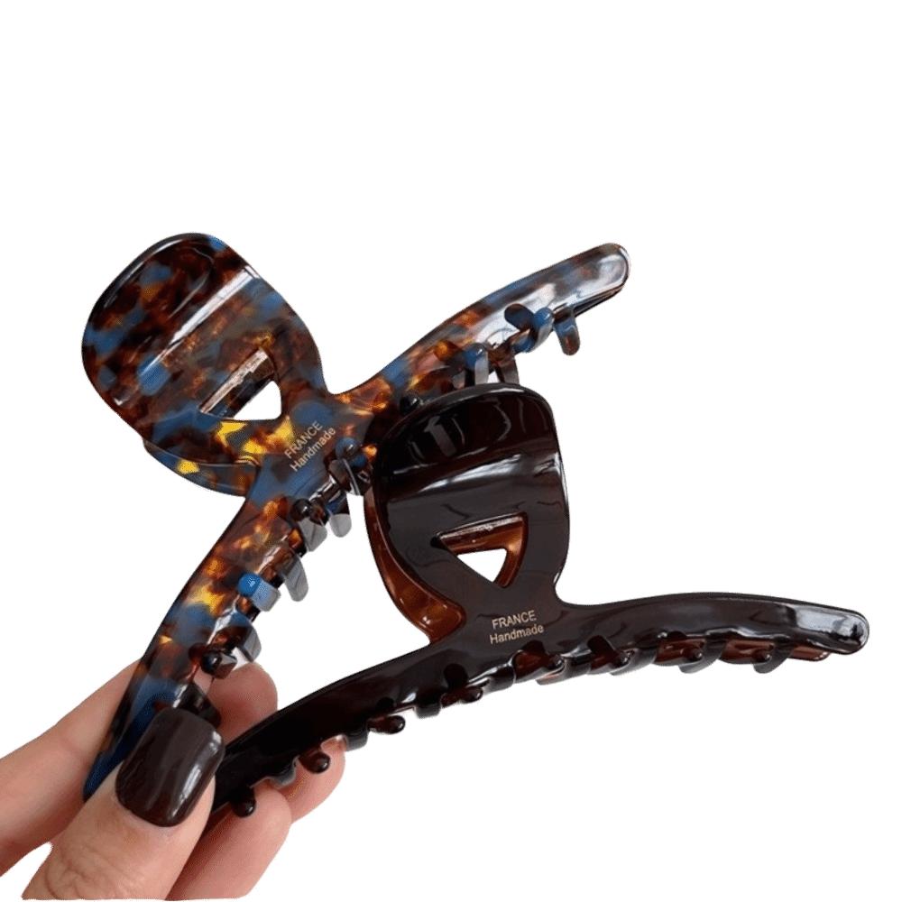 Elegant Acetic Acid Hair Claws Vintage Crab Hairpins Temperament Acetate Large Shark Clip  Women