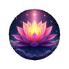 The Luminous Starry For Lotus Car Spare Tire Cover Features A Beautiful And Dreamy Gradient Design, Crafted From High-Quality Po