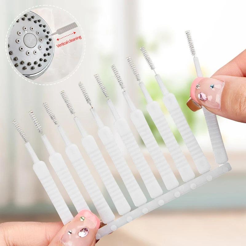 10-1000PCS Anti Clogging Nylon Brush Computer Keyboard Phone Hole Dust Cleaning Tool Shower Cleaning Brush