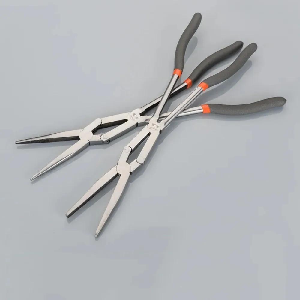 13 In Clești Multifuncționali cu Vârf Ascuțit Clești Multi-articulați cu Mâner Lung Oțel Carbon Unelte de Reparații Pentru Industrie 45 90° Formă O
