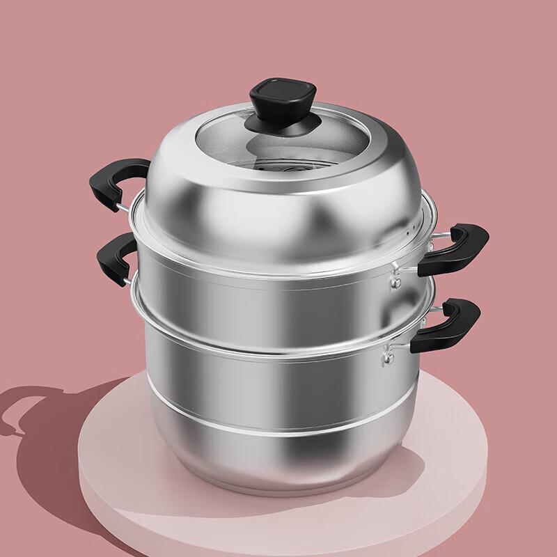 Ourui Platinum 3-Layer Stainless Steel Steamer Pot
