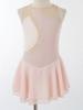 Girls Sleeveless Dance Dress Round Neck Rhinestone Decorated Patchwork Style Performance Costume for Ballet Jazz