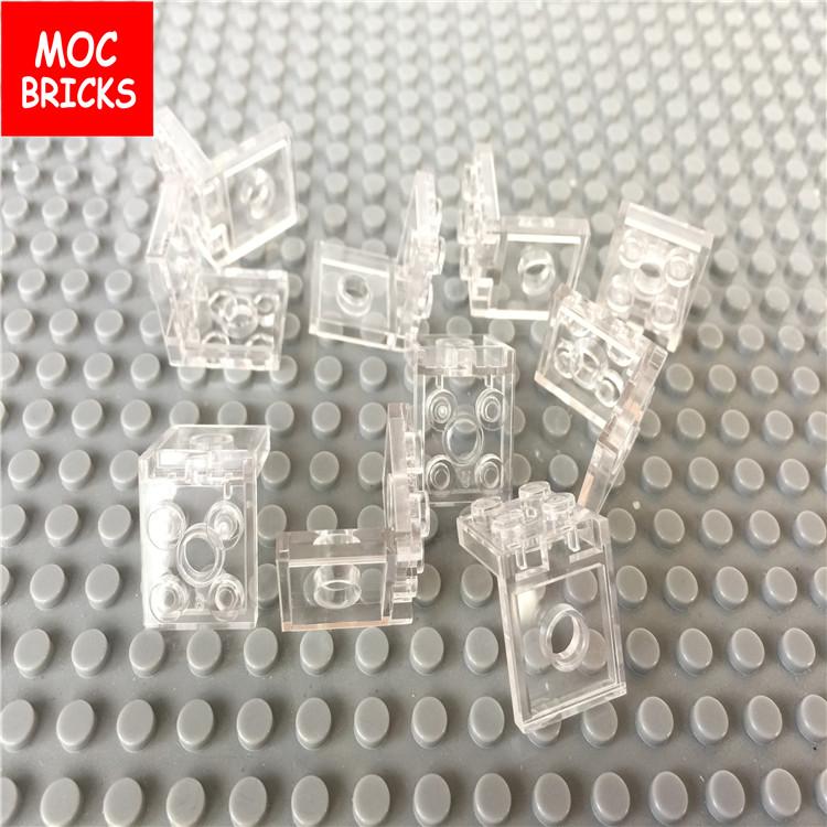 Non-Toxic 100Pcs/Lot Moc Bricks Bracket 2X2-2X2 With 2 Holes Black Trans Clear 3956 Diy Toy Kids Building Blocks Gifts