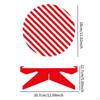 Carnival Cupcake Stand Cake Display Tray Red White Striped for Parties and Cafes