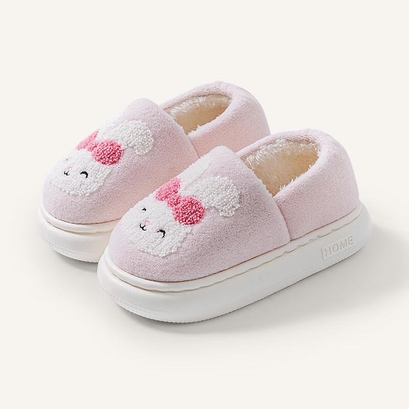Cartoon Kids Winter Warm Closed-Heel Slippers