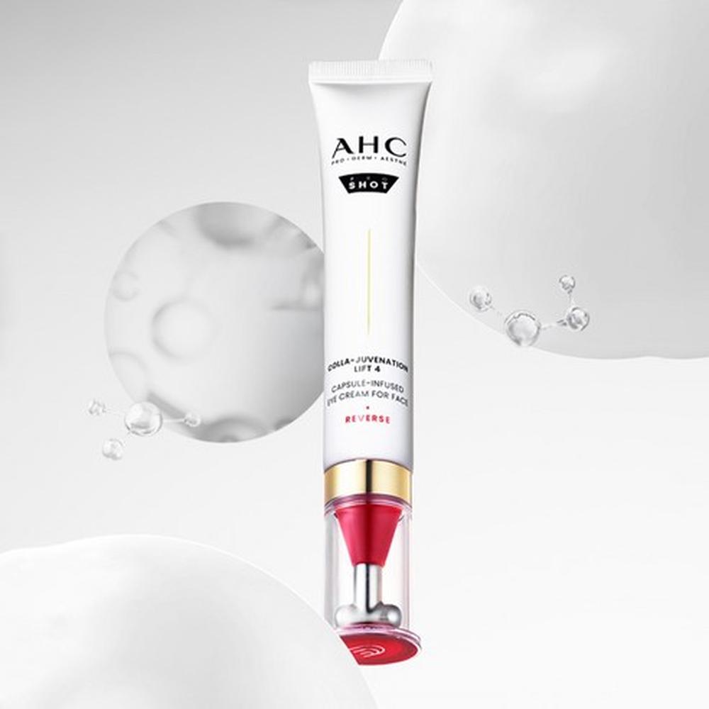 AHC Pro Shot Colla Juvination Lift 4 Capsule Infused Eye Cream for Face 30ml - Firming Elasticity, Korean