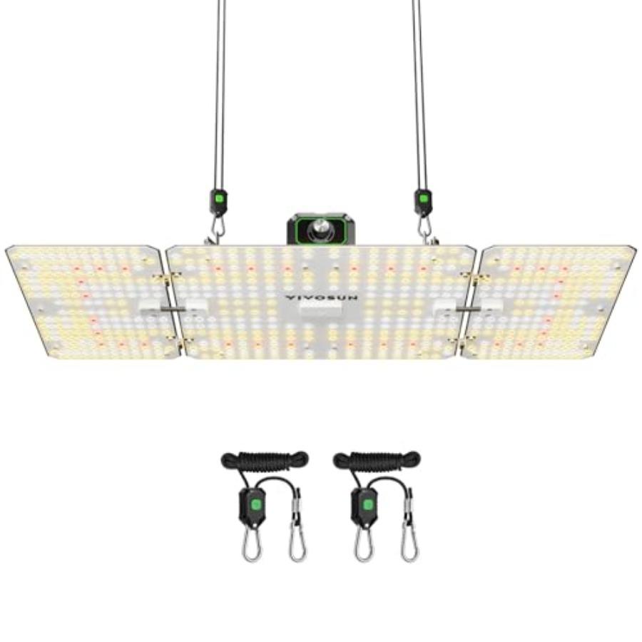 

200W LED Grow Light Full Spectrum Smart Dimmable High PPFD Indoor Plant Light for Seedling Vegetables Bloom Fits 2×4 3×3 Grow T