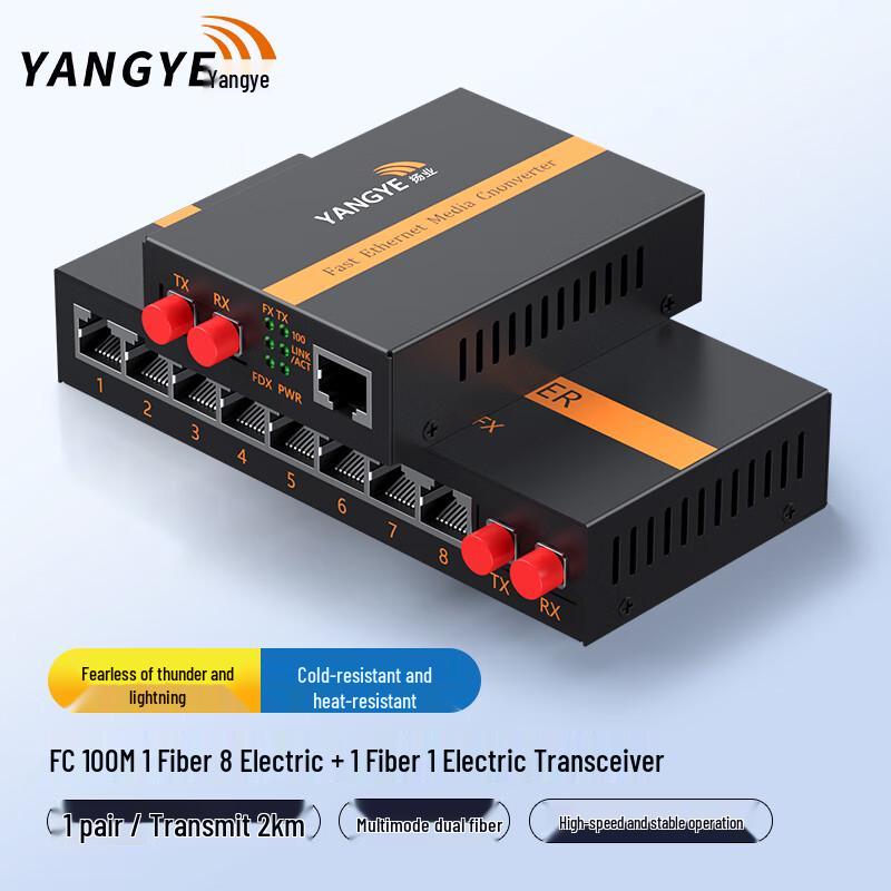 Yangye 100Mbps Fiber Optic Media Converter