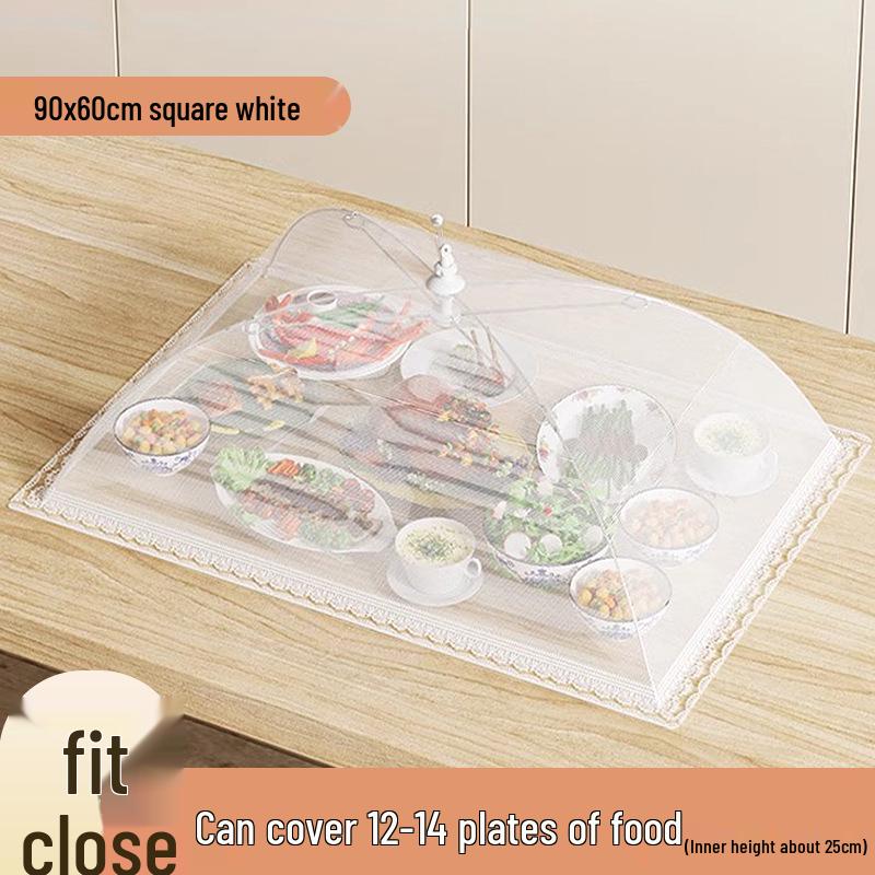 Shuwan Foldable Insect-Resistant Food Cover - Breathable, Dustproof, and Flyproof Umbrella for Household Dishes