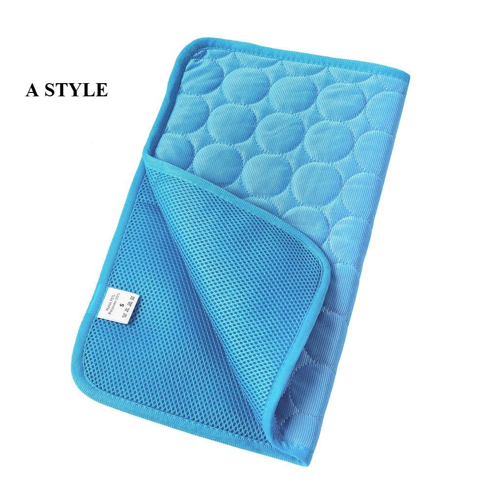 Breathable Mesh Cooling Pad for Cats & Dogs - Summer Ice Sliky Fiber Fabric, Keeps Pets Cool & Comfortable, Cooling Mat for Dogs