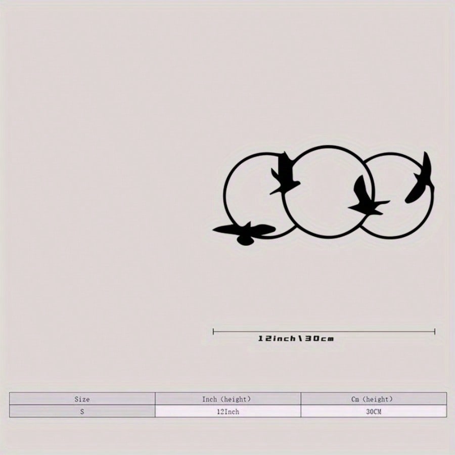 

Bird Shaped Metal Wall Art Powder Coated Avian Statue Home Decor Gift різнокольоровий