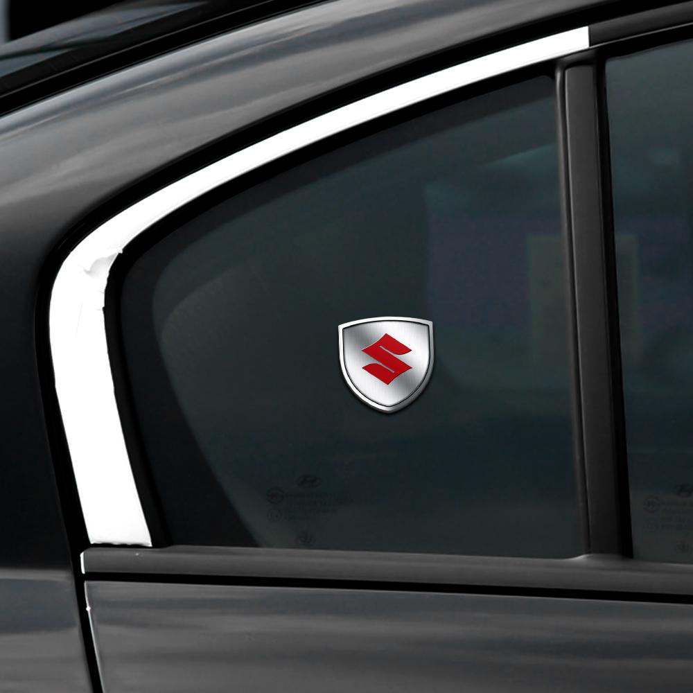 1Pcs Car Fender Trunk Body Metal Shield Car Stickers Accessories For Suzuki Alto AX100 Liana Gsxr 600 750 Celerio Cross Grand