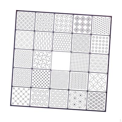 Sashiko Stencils Embroidery Pattern Stabilizers Crafts Creativity DIY Flexible Drawing Art