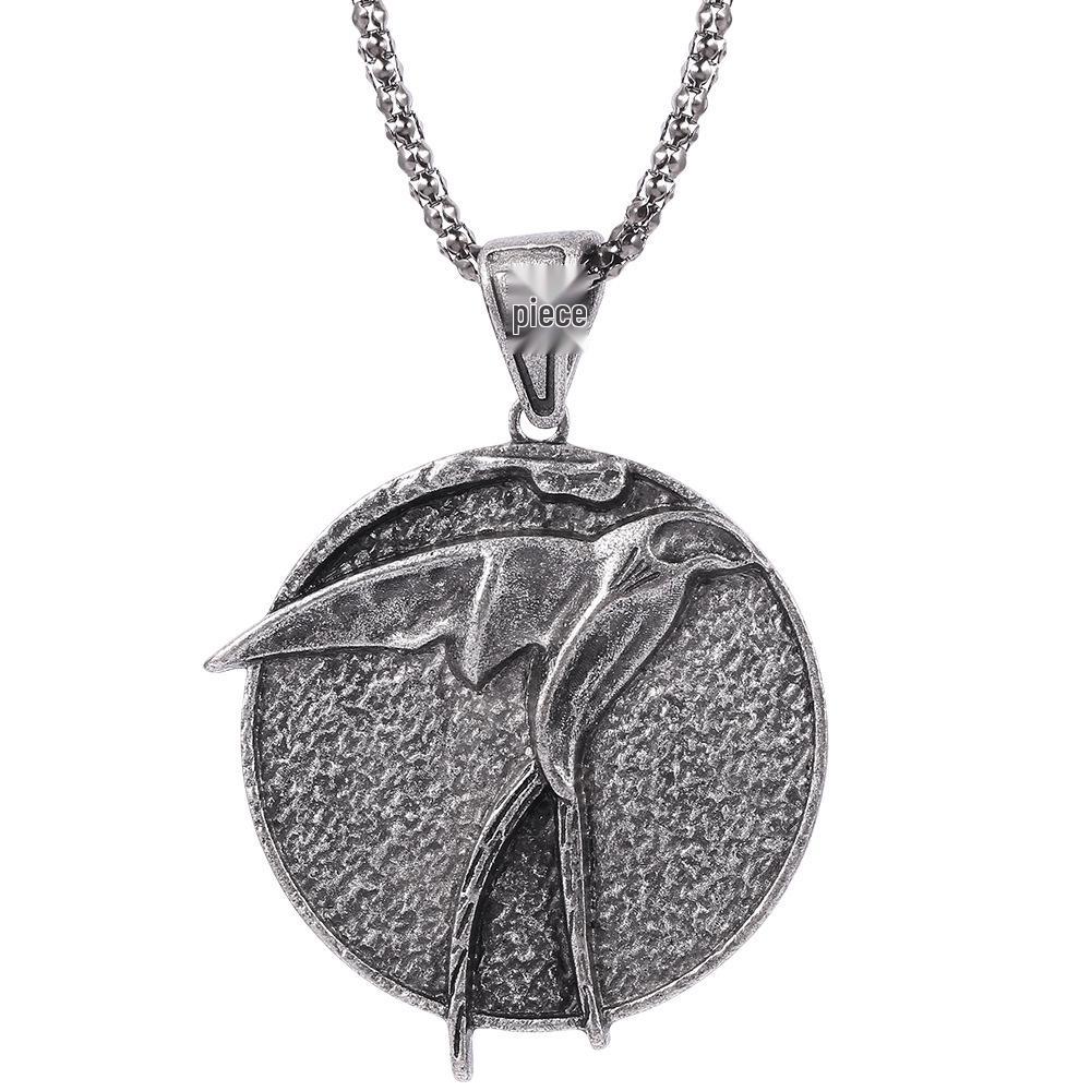 Witcher 3 Wolf Head Necklace Pendant - European & American Style