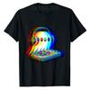 Halloween Carnival Humorous Rock Pattern Short Sleeve Shirt Y2kDJ T-shirt