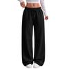Damen Locker geschnittene Wide Leg Jogginghose mit Kordelzug für den täglichen lässigen Look