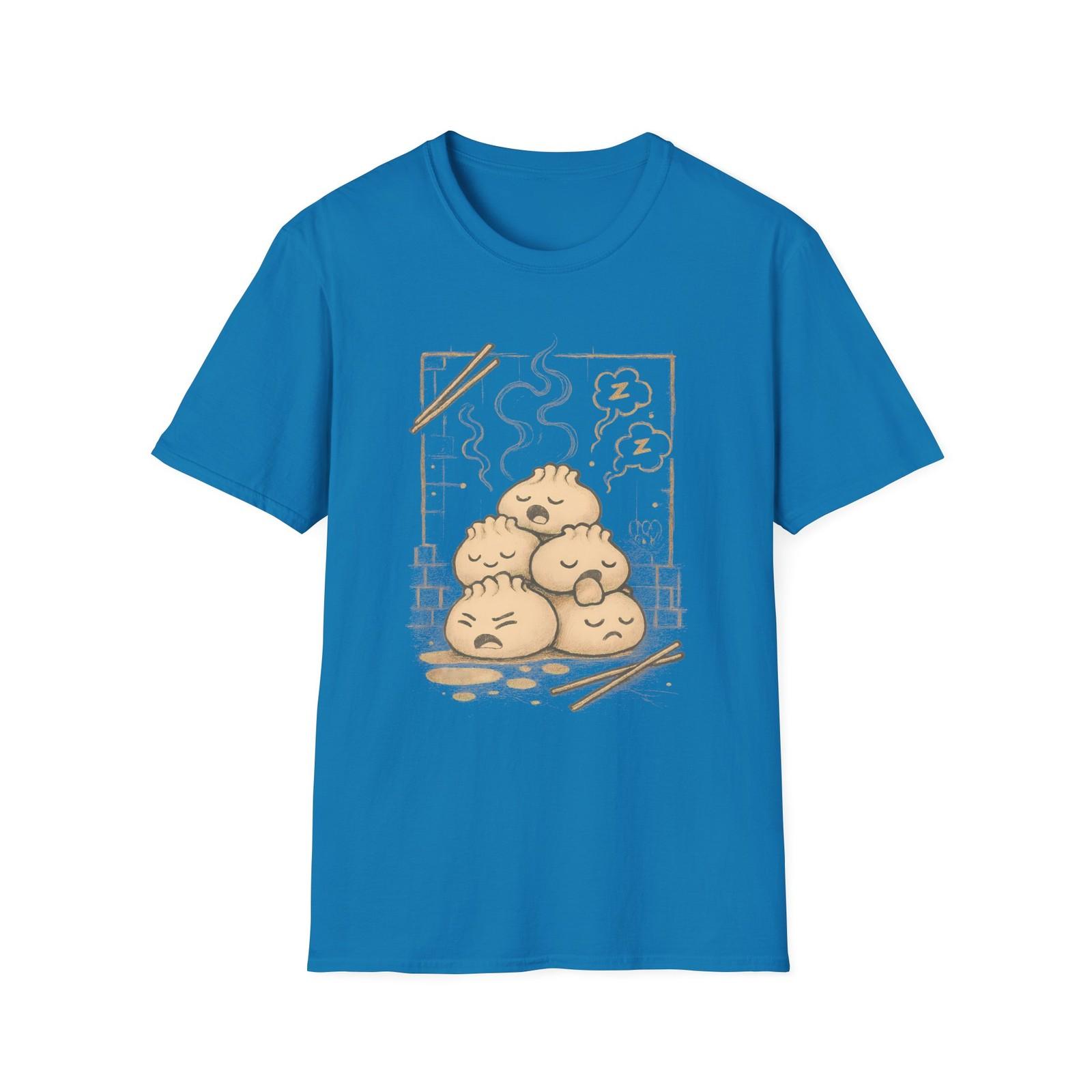 Unisex Softstyle Dumpling Stack T-Shirt Mens Womens Tees Top – Cheeky Steam and Chopsticks 2XL