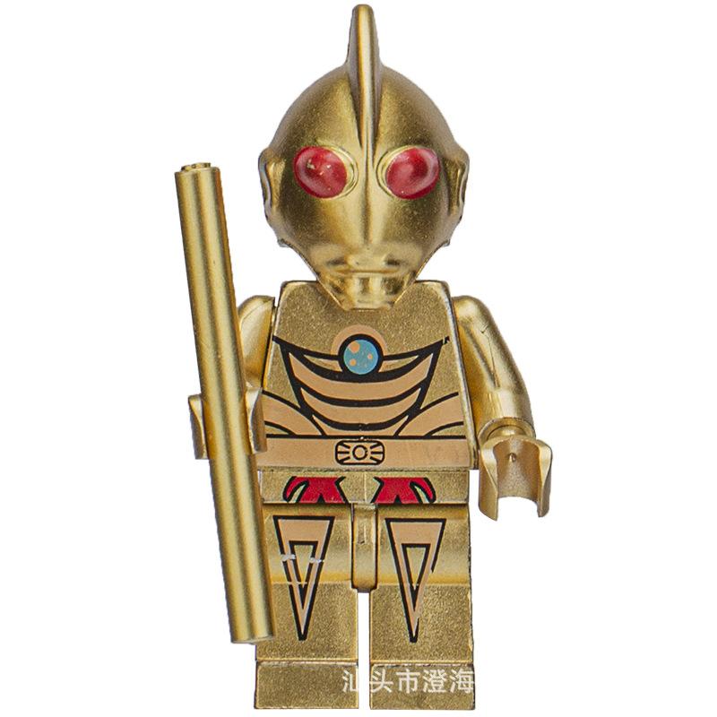 Ninja Warrior Superhero Doll With Weapon Single Building Block Assembly Toy