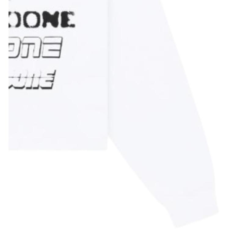 WE11DONE Ss23 Heart Print Barrage Logo Pullover Sweatshirt Unisex Sweatshirt White WD-TH3-22-904-U-WH