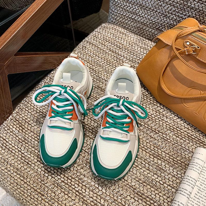 

Height-increasing sports shoes women s 2025 spring and autumn new lightweight non-slip soft-soled casual shoes versatile dad shoes large siz 40