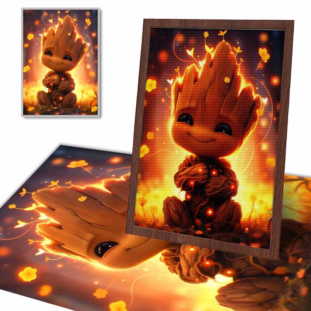 DIY Diamond Painting Lovely Tree Man Cross Stitch Kit Mosaic Art Diamond Painting Full Circle Diamond Home Decoration