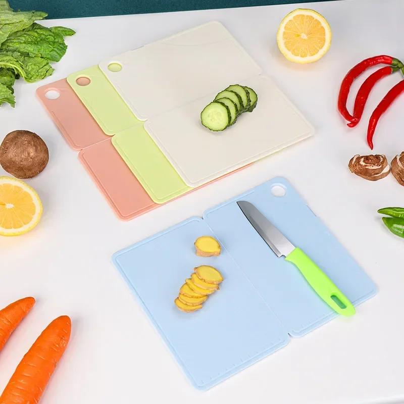 Fold Durable PP Cutting Board Non-slip Vegetable Fruit Chopping Board for Home Kitchen Camping Cuttingboard Easy To Clean Carry