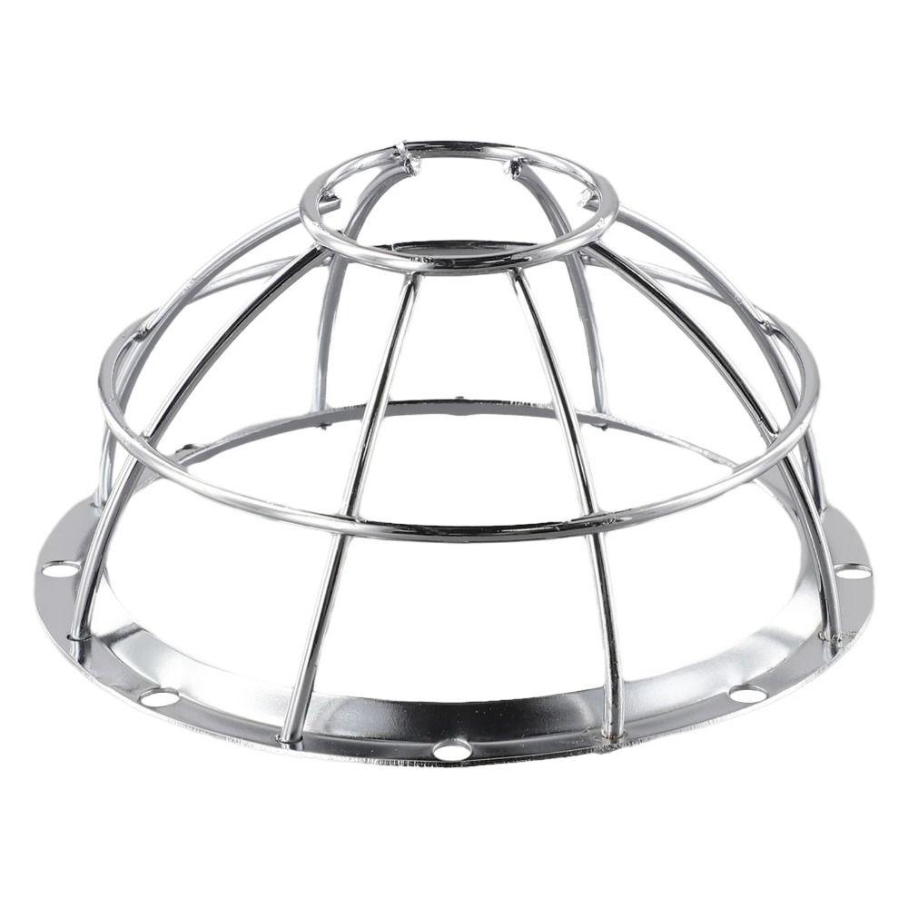 Iron Smoke Detector Protective Cover Silver Explosion-proof Lampshade Heavy Duty Fire Covers  Lamp