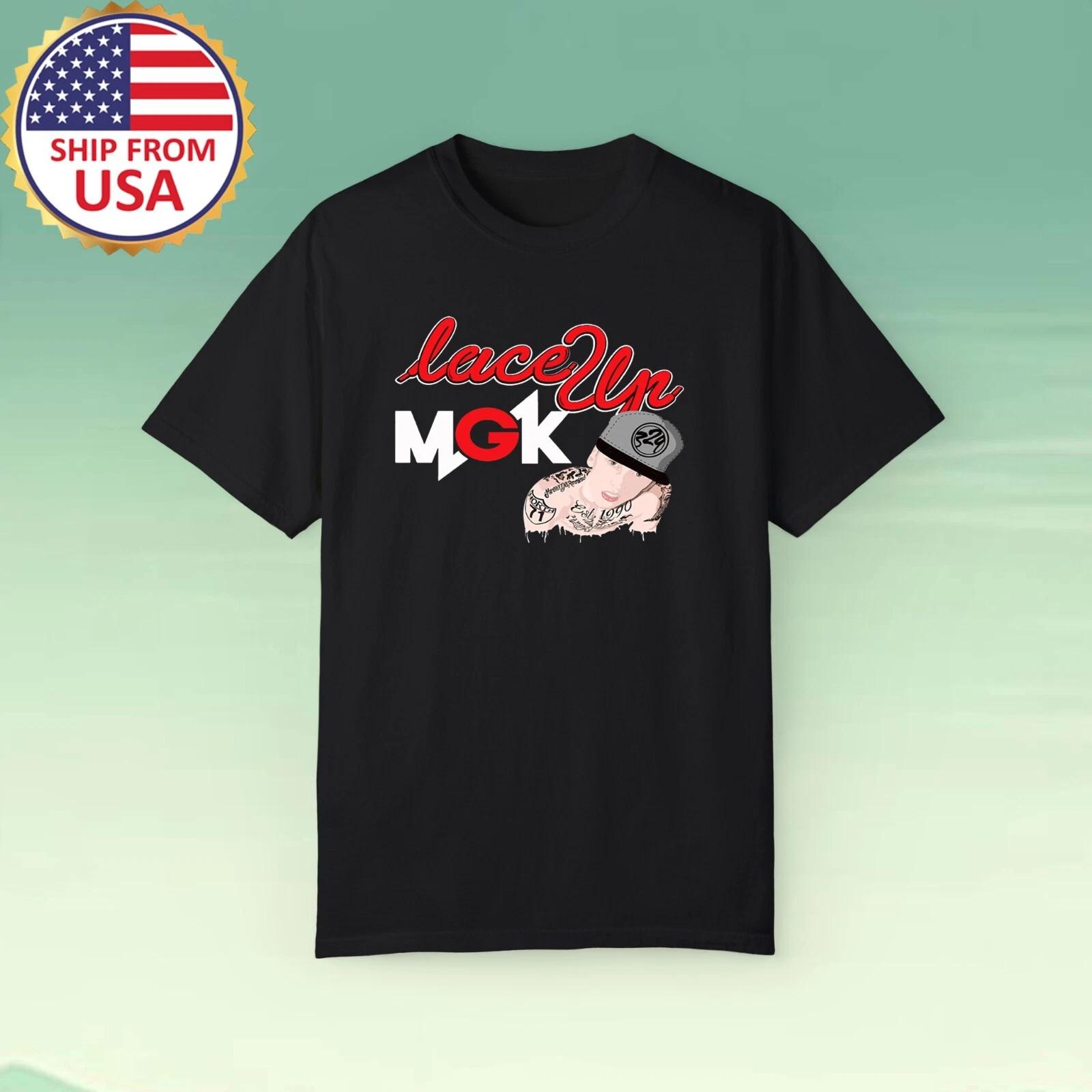 MGK Machine Gun Kelly Lace Up Men s Black Size S-5XL 4XL