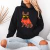 Dog Womens Hoodie French Bulldog In Sunglasses Funny Animal Lover Gift