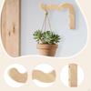 Decorative Wooden Plant Hook for Flower Basket Hanging on Walls, Suitable Wind Chime And Lantern