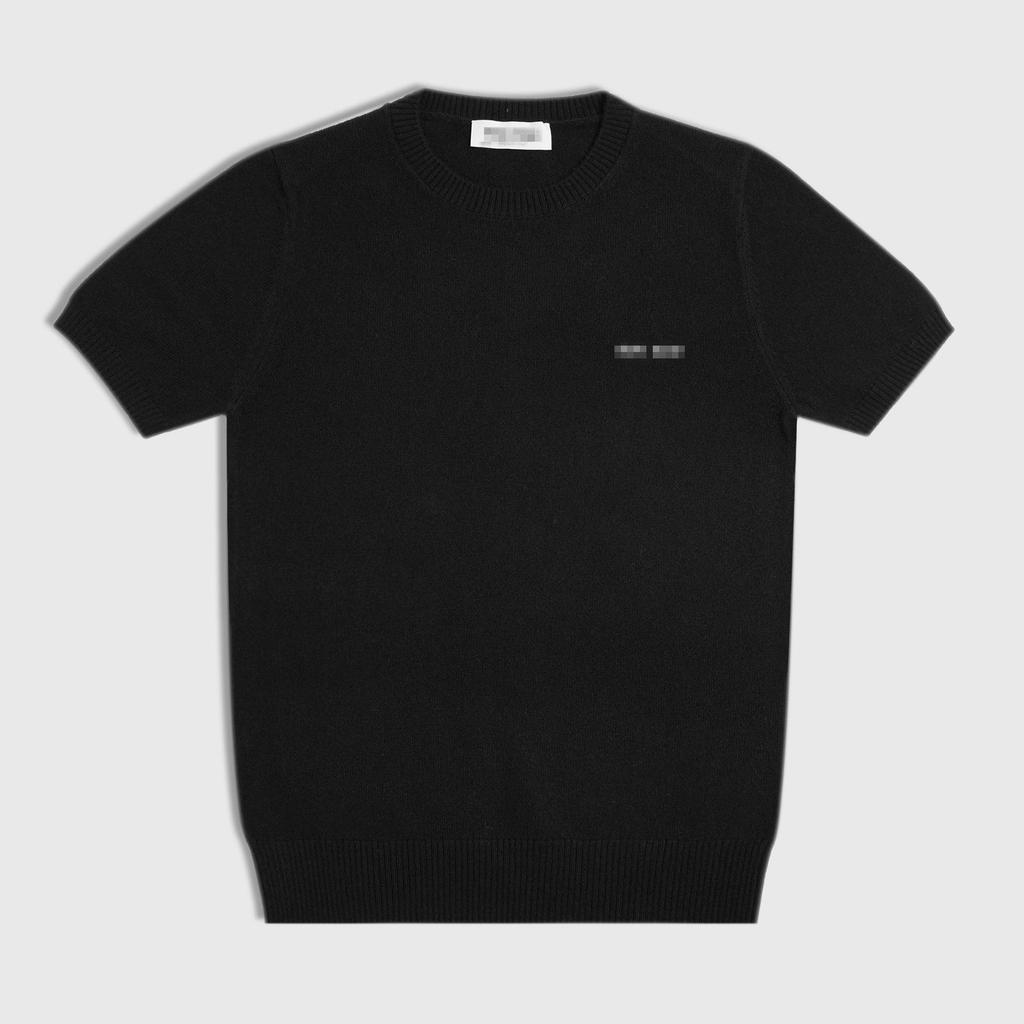 Spot High Autumn Slimming Logo Tee - Simple Round Neck Short Sleeve
